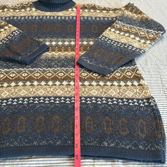 BUGLE BOY for Her • Vintage Fair Isle Sweater Size Large - Picture 7 of 9